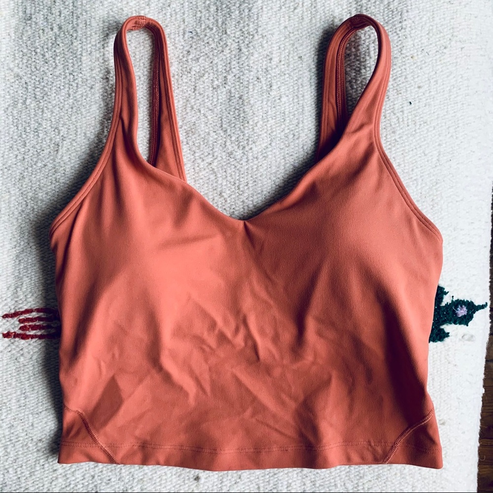 Lululemon Align tank rustic coral 6 like new